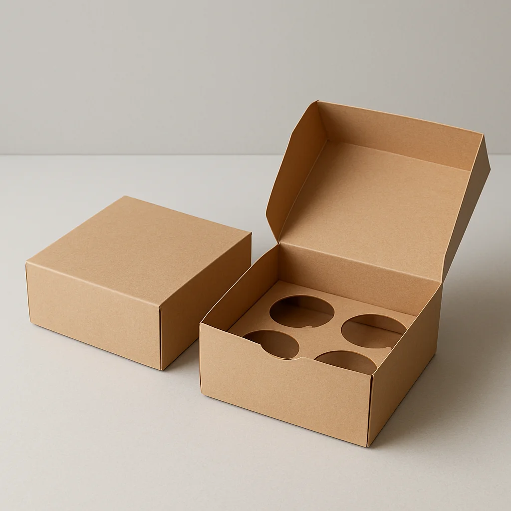 Four Cupcake Box
